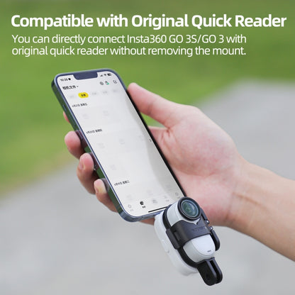 For Insta360 GO 3S / GO 3 Sunnylife Foldable Vertical-Horizontal Mount Adapter Protective Frame Brackets Housing Case, For Insta360 GO 3S / GO 3