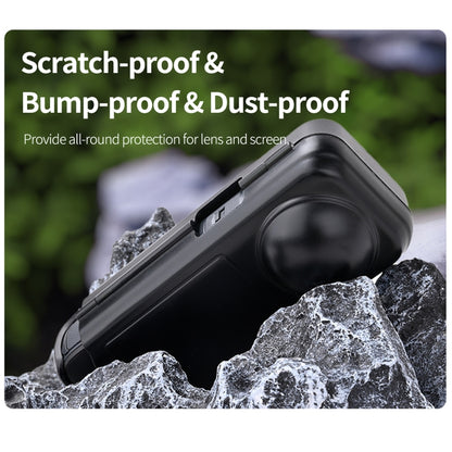 For Insta360 X4 Sunnylife Integrated Lens Screen Camera Cover Protector Screen Protective Case, Lens Screen Protective Cover Compatible Version