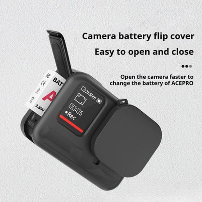 For Insta360 Ace Pro Silicone Protective Case with Wrist Strap & Lens Cover, For Insta360 Ace Pro