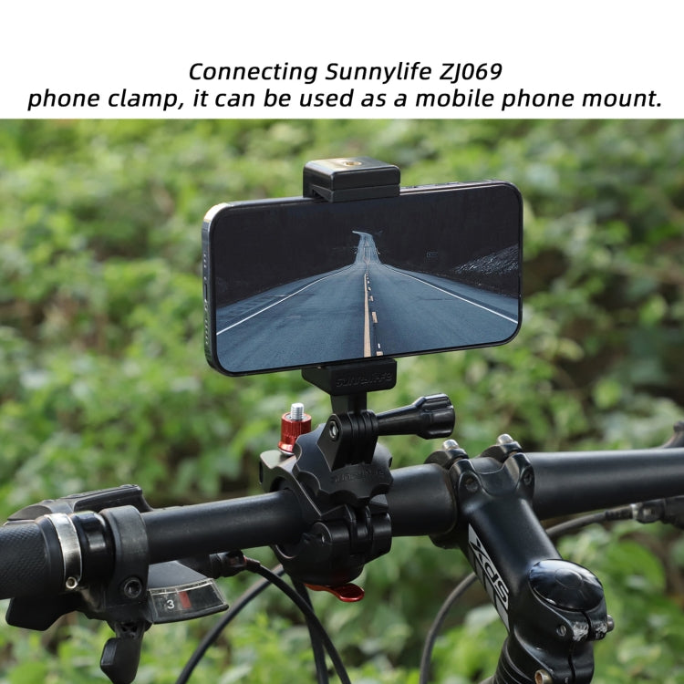 Sunnylife Sports Camera Universal Bicycle Clamp 360 Rotation 19-35mm Clip for DJI Action / Insta360 / GoPro, For DJI Action / Insta360 / GoPro