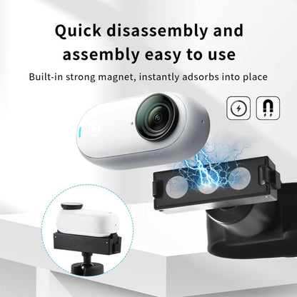 For Insta360 GO 3S / GO 3 STARTRC Silicone Wristband Snap Ring Quick Release Fixed Adapter Mount, For Insta360 GO 3S / GO 3