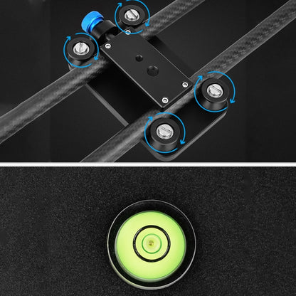 YELANGU L140T-A 40cm Carbon Fiber Slide Rail Track with Phone Clamp & BallHead Adapter for Smartphones, L140T-A