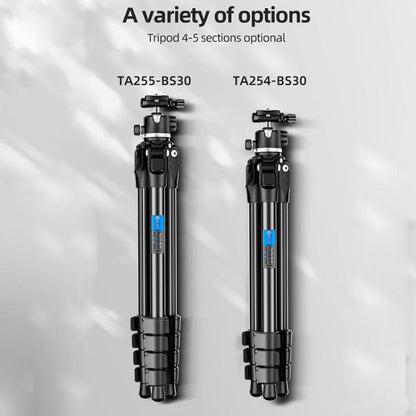 BEXIN TA254-BS30 Portable Collapsible Aluminum Alloy Camera Tripod with Head, TA254-BS30