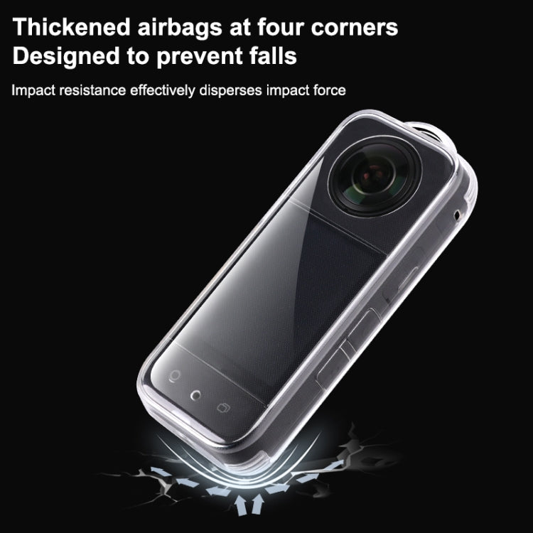 For Insta360 X3 Hollow Clear TPU Protective Case, Hollow Case