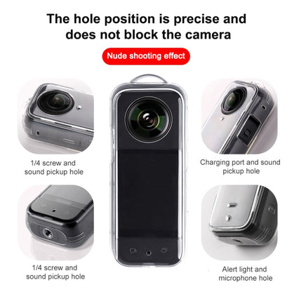 For Insta360 X3 Hollow Clear TPU Protective Case, Hollow Case