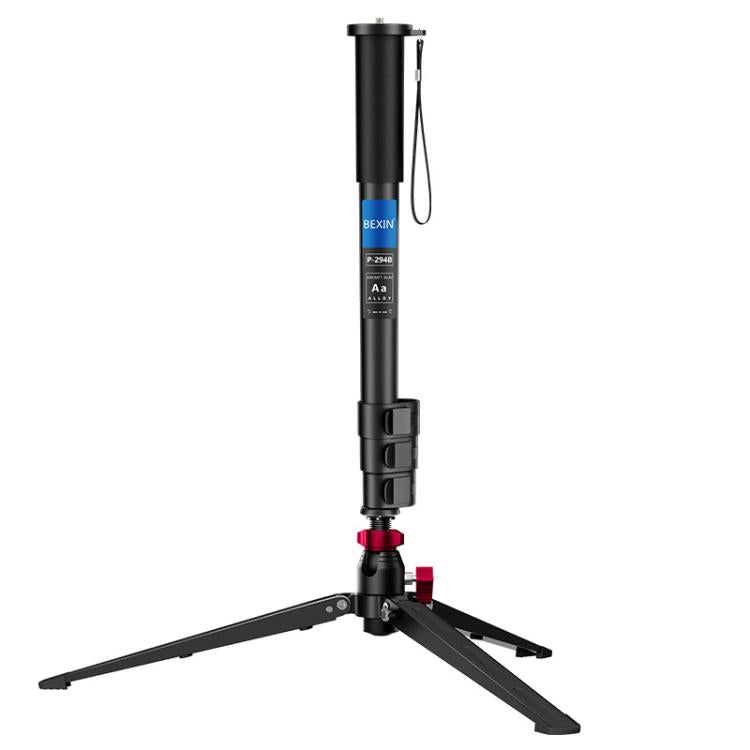 BEXIN P294B Portable Travel Outdoor DSLR Camera Aluminum Alloy Monopod Holder, P294B