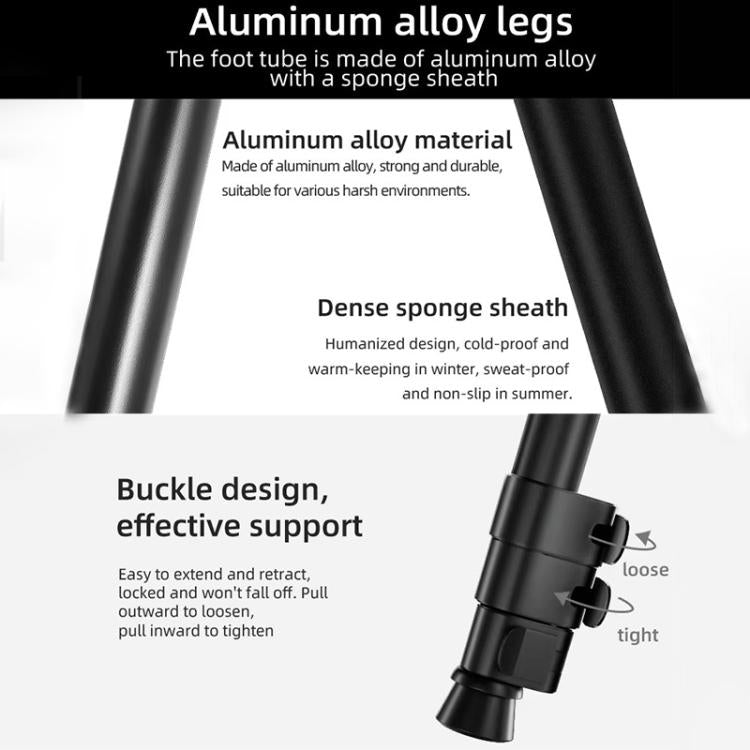 BEXIN P294B Portable Travel Outdoor DSLR Camera Aluminum Alloy Monopod Holder, P294B