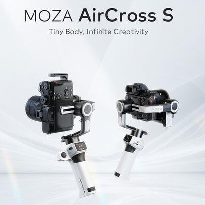 MOZA AirCross S 3 Axis Foldable Handheld Gimbal Stabilizer for DSLR Cameras and Smart Phone, AirCross S