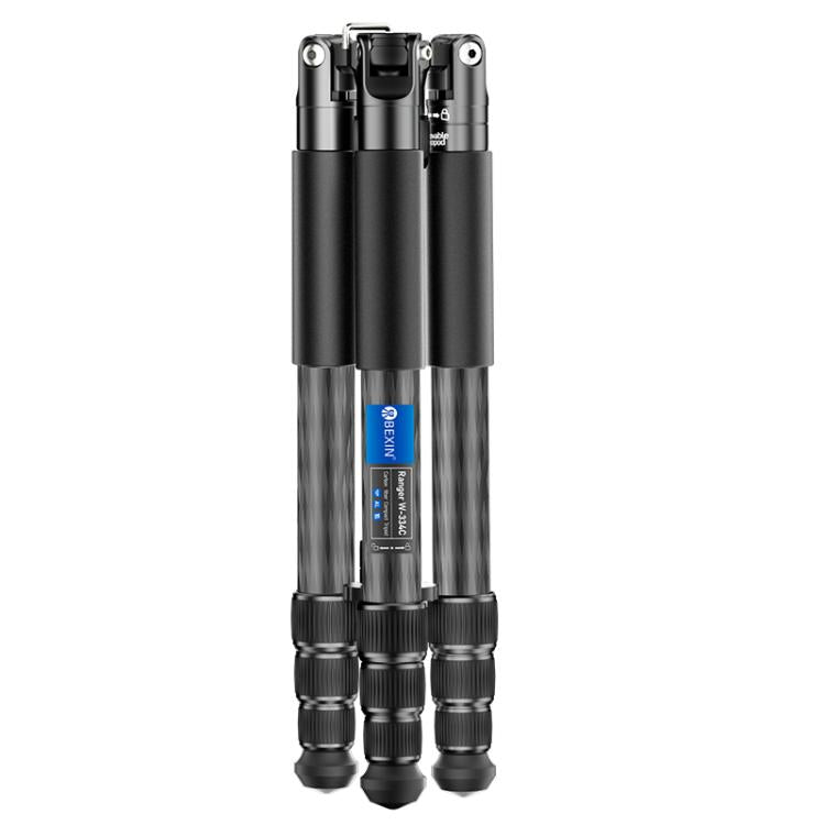 BEXIN W-334C Portable DSLR Camera 2 in 1 Carbon Fiber Tripod Detachable Monopod, W-334C