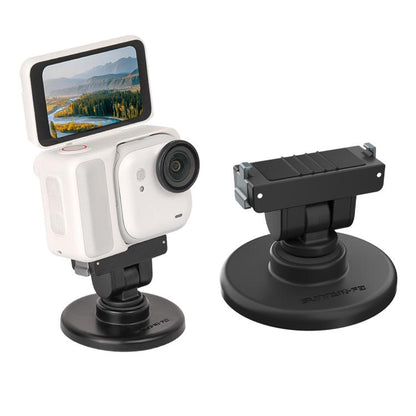 For Insta360 GO Ultra Sunnylife Quick-Release Magnetic Base Mount 1/4 180 Tilt Adjustable Tabletop Base Bracket, DZ-143 For Insta360 GO Ultra
