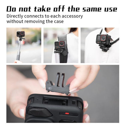 For Insta360 Ace Pro 2 STARTRC Body Silicone Case with Lens Cap & Lanyard