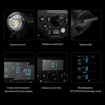 Godox DP600III-V Studio Flash Photo Light 600Ws 2.4G Wireless X System Bowens Mount Light, DP600III-V