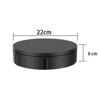 22cm USB Charging Rotating Display Stand Video Shooting Props Turntable, Load: 10kg, No Battery