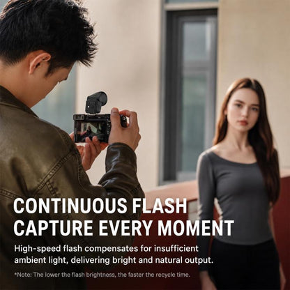Desiontal F02 Desiontal F02 Mini On-Camera Flash Light Speedlite for Mirrorless Cameras, F02(Black), F02 (White)