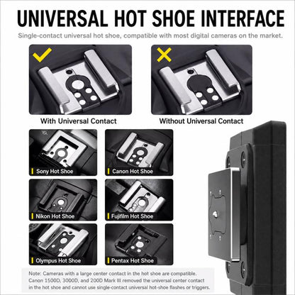 Desiontal F02 Desiontal F02 Mini On-Camera Flash Light Speedlite for Mirrorless Cameras, F02(Black), F02 (White)