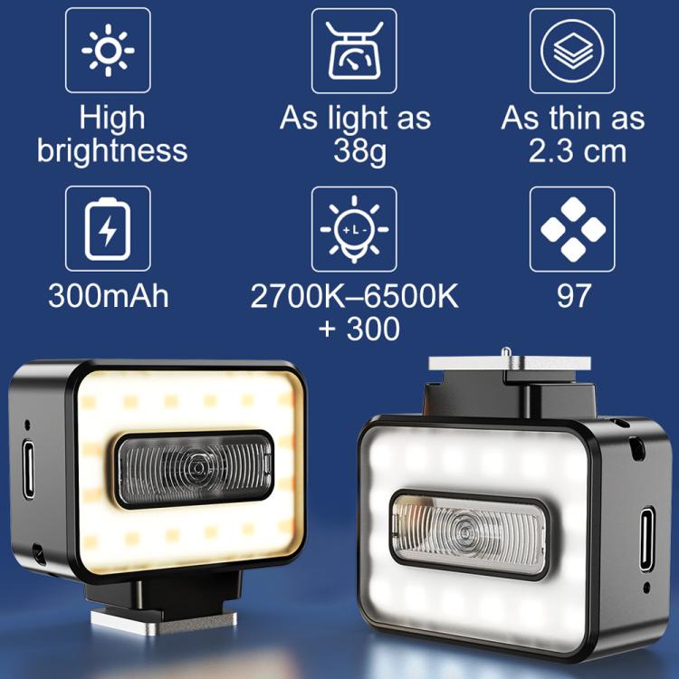Desiontal F03 Mini On-Camera Flash Light Speedlite for Mirrorless Cameras, F03