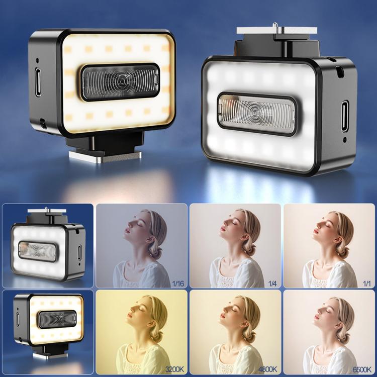 Desiontal F03 Mini On-Camera Flash Light Speedlite for Mirrorless Cameras, F03
