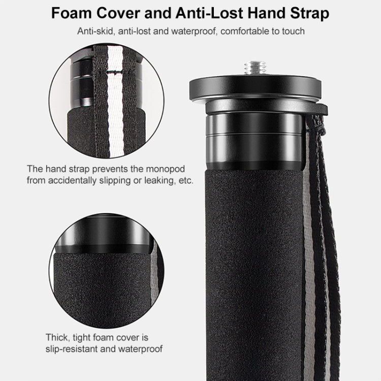 BEXIN P365C Camera Carbon Fiber Monopod Travel Live Selfie Bracket Holder, P365C