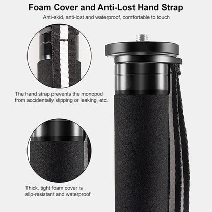 BEXIN P365C Camera Carbon Fiber Monopod Travel Live Selfie Bracket Holder, P365C