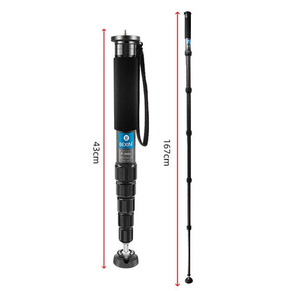 BEXIN P366C Camera Carbon Fiber Monopod Travel Live Selfie Bracket Holder, P366C
