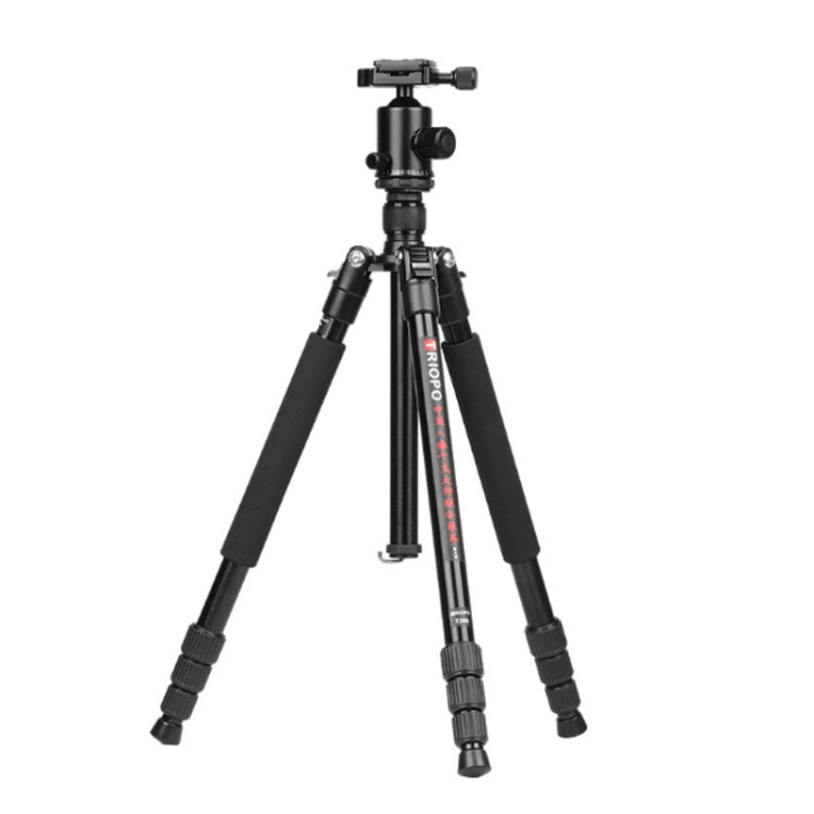 TRIOPO M2508 Multifunction Adjustable 4-Section Portable Aluminum Alloy Tripod Monopod with D-2A Ball Head for SLR Camera, M2508+D2A
