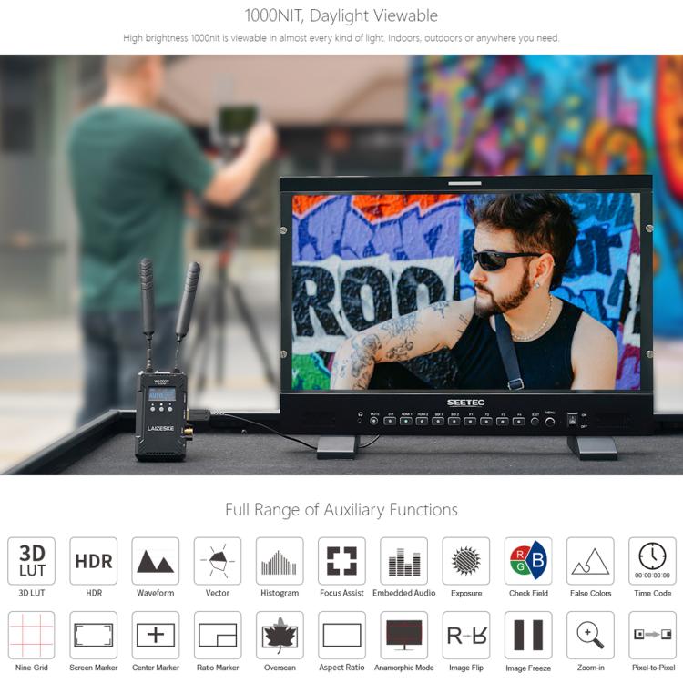 SEETEC P215 PRO 21.5 inch 1000nit High Bright Broadcast Monitor Full HD 1920x1080Monitor, P215 PRO