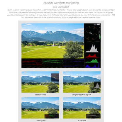 SEETEC P133 PRO 13.3 inch 1000nit High Bright Broadcast Monitor Full HD 1920x1080 Monitor, P133 PRO