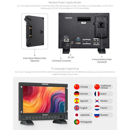 SEETEC P133 PRO 13.3 inch 1000nit High Bright Broadcast Monitor Full HD 1920x1080 Monitor, P133 PRO