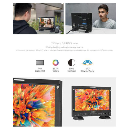 SEETEC P133 PRO 13.3 inch 1000nit High Bright Broadcast Monitor Full HD 1920x1080 Monitor, P133 PRO