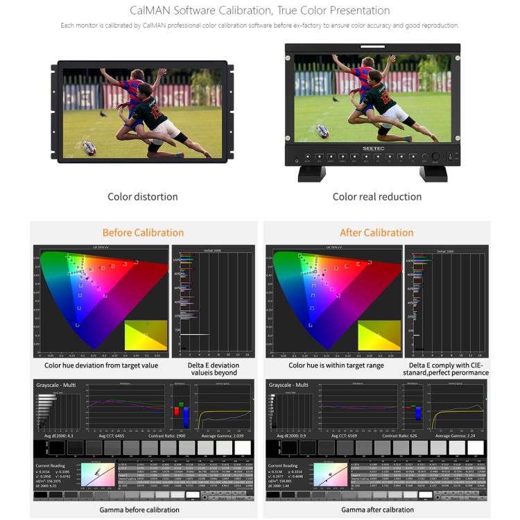 SEETEC P133 PRO 13.3 inch 1000nit High Bright Broadcast Monitor Full HD 1920x1080 Monitor, P133 PRO
