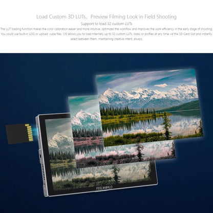 FEELWORLD S10 10.1 inch 12G SDI HDMI2.0 Camera Field Monitor High Brightness 1200nit Touchscreen Monitor, S10