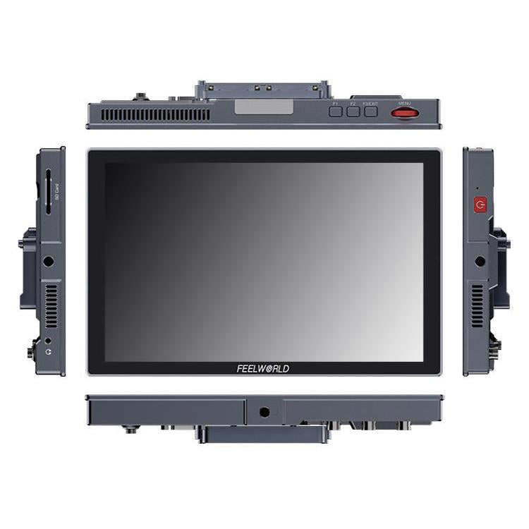 FEELWORLD S10 10.1 inch 12G SDI HDMI2.0 Camera Field Monitor High Brightness 1200nit Touchscreen Monitor, S10