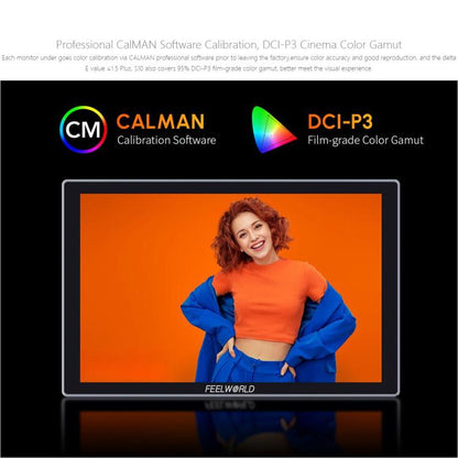 FEELWORLD S10 10.1 inch 12G SDI HDMI2.0 Camera Field Monitor High Brightness 1200nit Touchscreen Monitor, S10
