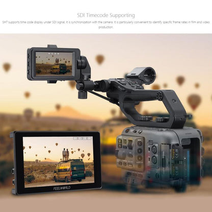 FEELWORLD SH7 7 inch Ultra Bright 2200nit On-camera Monitor SDI HDMI Cross Conversion Monitor, SH7