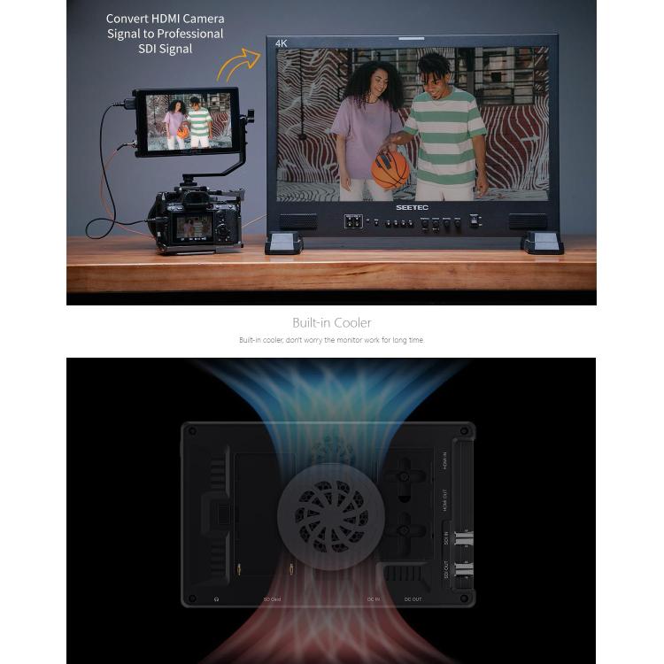 FEELWORLD SH7 7 inch Ultra Bright 2200nit On-camera Monitor SDI HDMI Cross Conversion Monitor, SH7