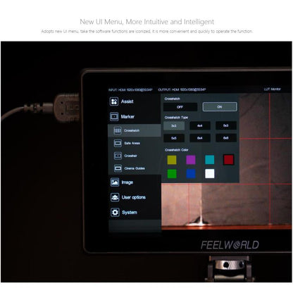 FEELWORLD SH7 7 inch Ultra Bright 2200nit On-camera Monitor SDI HDMI Cross Conversion Monitor, SH7