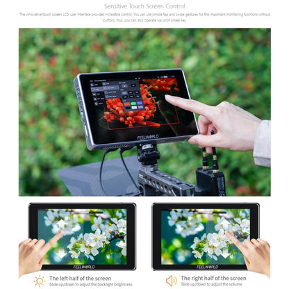 FEELWORLD S7 7 inch 12G SDI HDMI2.0 Camera Field Monitor High Brightness1600nit Touchscreen Monitor, S7