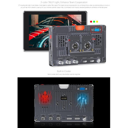 FEELWORLD S7 7 inch 12G SDI HDMI2.0 Camera Field Monitor High Brightness1600nit Touchscreen Monitor, S7