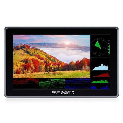 FEELWORLD H5 5.5 inch 12G SDI HDMI 2.0 Camera Field Monitor High Brightness 1200nit Touchscreen Monitor, H5