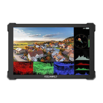 FEELWORLD T10 10.1 inch Aluminium DSLR Camera Field Monitor Touch Screen 4K HDMI Monitor, T10