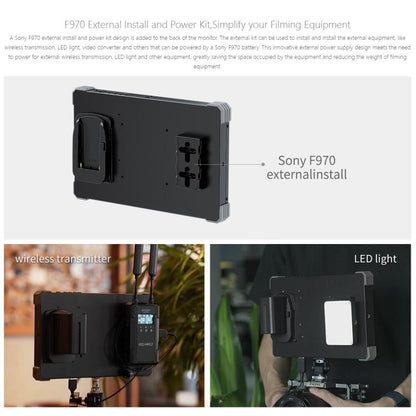 FEELWORLD T10 10.1 inch Aluminium DSLR Camera Field Monitor Touch Screen 4K HDMI Monitor, T10