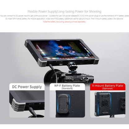 FEELWORLD T10 10.1 inch Aluminium DSLR Camera Field Monitor Touch Screen 4K HDMI Monitor, T10