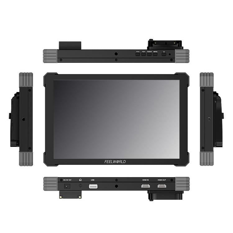 FEELWORLD T10 10.1 inch Aluminium DSLR Camera Field Monitor Touch Screen 4K HDMI Monitor, T10
