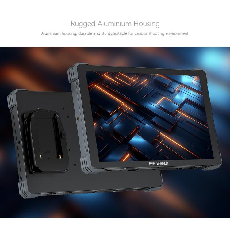 FEELWORLD T10 10.1 inch Aluminium DSLR Camera Field Monitor Touch Screen 4K HDMI Monitor, T10