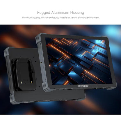FEELWORLD T10 10.1 inch Aluminium DSLR Camera Field Monitor Touch Screen 4K HDMI Monitor, T10