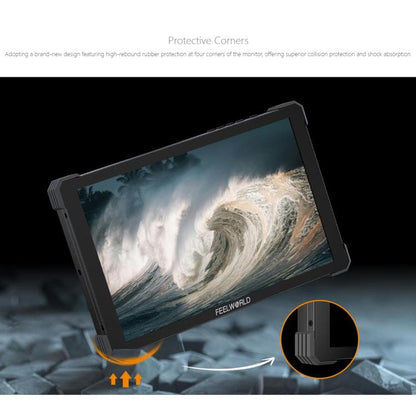 FEELWORLD T10 10.1 inch Aluminium DSLR Camera Field Monitor Touch Screen 4K HDMI Monitor, T10
