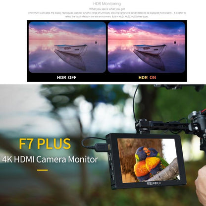 FEELWORLD F7 PLUS 7 inch DSLR Camera Field Monitor Touch Screen 4K HDMI High Brightness 1200nit Monitor, F7 PLUS