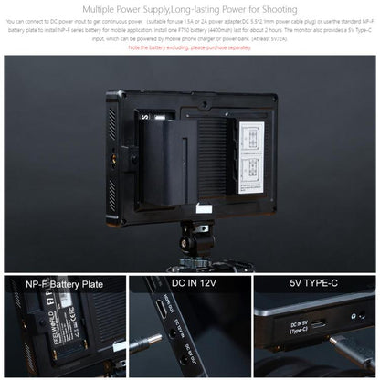 FEELWORLD F7 PLUS 7 inch DSLR Camera Field Monitor Touch Screen 4K HDMI High Brightness 1200nit Monitor, F7 PLUS