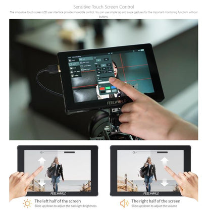 FEELWORLD F7 PLUS 7 inch DSLR Camera Field Monitor Touch Screen 4K HDMI High Brightness 1200nit Monitor, F7 PLUS