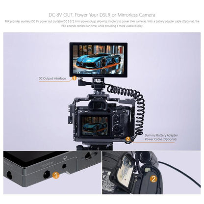 FEELWORLD P6X 5.5 inch Aluminium DSLR Camera Field Monitor Touch Screen 4K HDMI High Brightness 1000nit Monitor, P6X